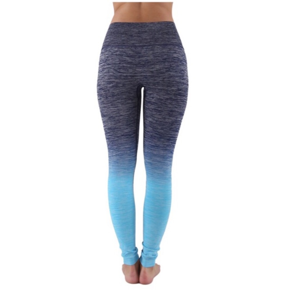 Aqua Ombré Leggings - Picture 3 of 7